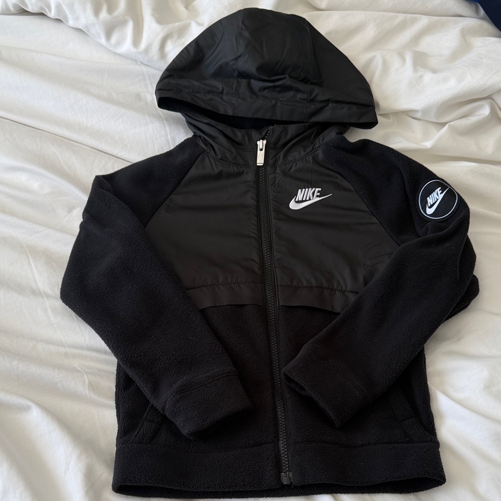 Nike Black Fleece Zip-Up Hoodie